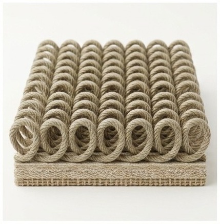 Loop pile carpet texture close-up